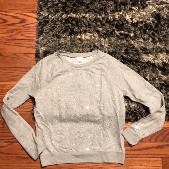 PINK vs crew neck. Xs. Bling all over 💕 - Picture 2 of 6